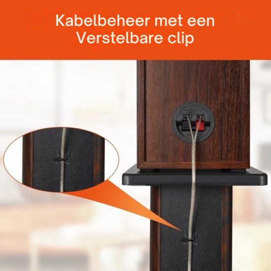 Thuys - Luidspreker Standaard - Speaker Vloerstandaard - Extra Stevig - Bruin van Thuys — afbeelding 4