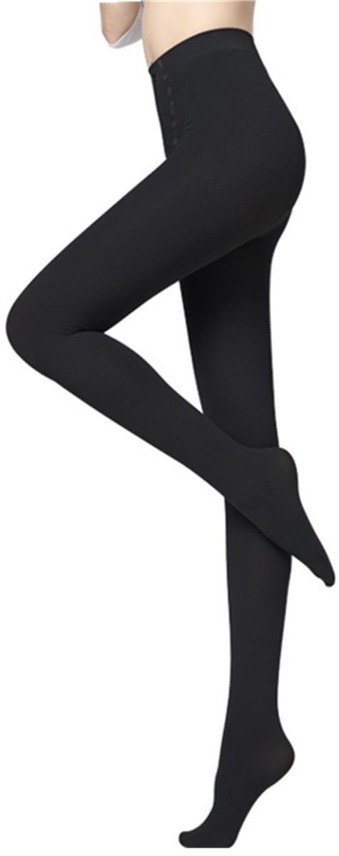 Allecto - Dames Thermische Panty's - Warm - Hoge Taille - Zwart - Ondoorzichtig - Winterkleding - Geschikt voor Vrouwen - Zwarte Legging