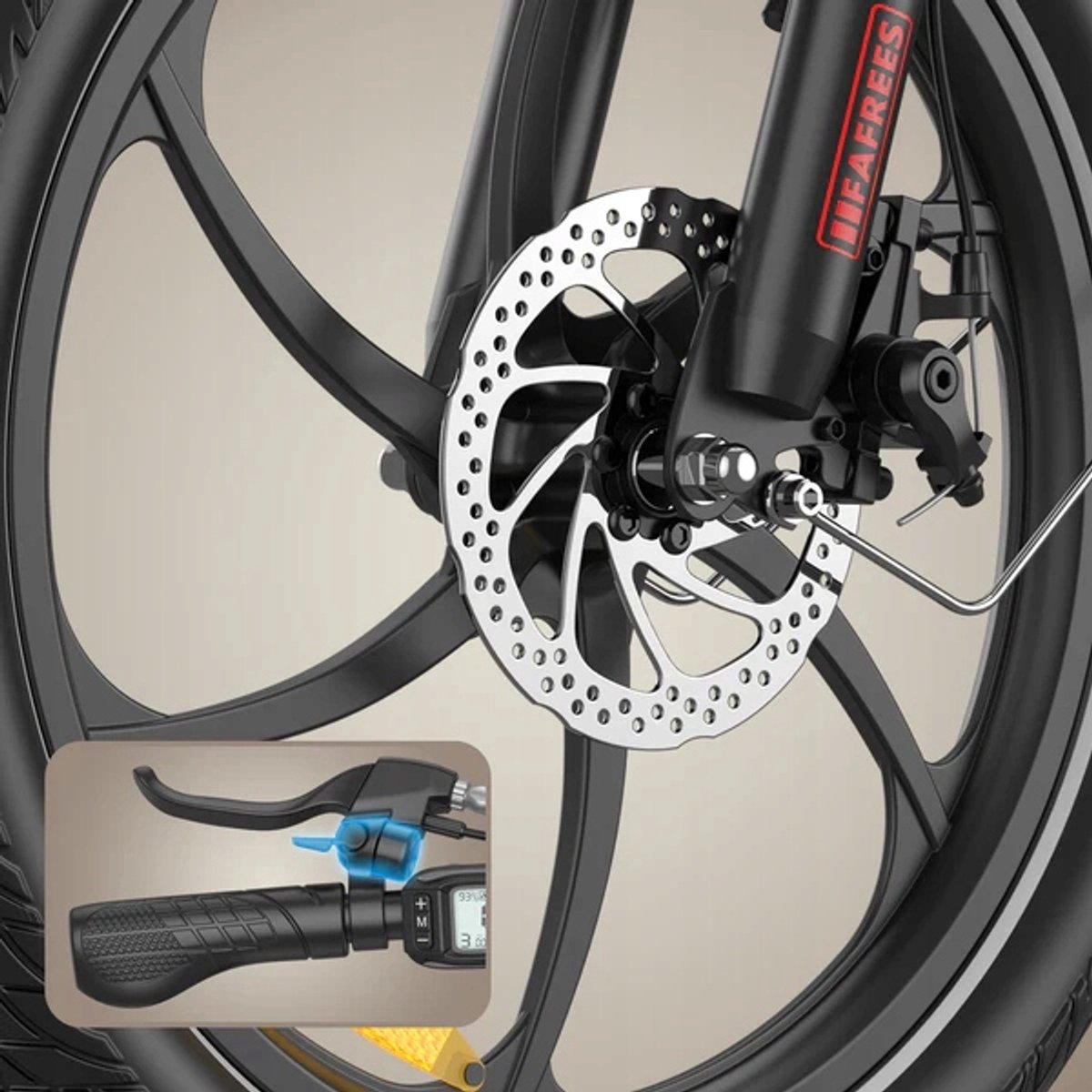 Fafrees F20+ Opvouwbare E-Bike-25km/h - 20Ah Accu - 7 Versnellingen Shimano-20x3.0 Dikke Banden thumbnail 2