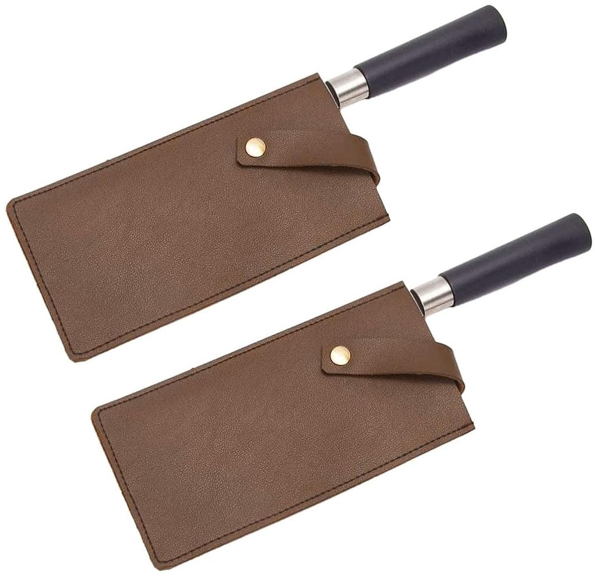ONF3 - Chef Knife Beschermhoezen - PU Leer - Retro Bruin - Keukenaccessoires - Bescherming voor messen - Duurzaam materiaal - Geschikt voor iede...