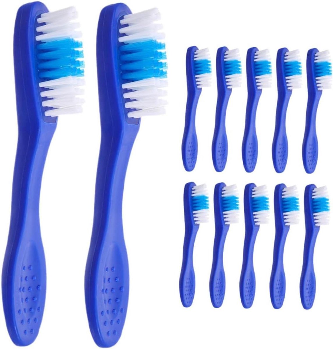 Mini Tandenborstels - Wegwerp Tandenborstels - Mondhygiëne - Korte Handgreep - 93 cm - Wit
