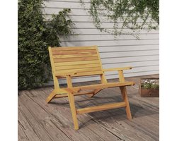 Luxe Opvouwbare Teakhouten Tuinstoel – Massief Teak Houten Buitenstoel voor Tuin, Balkon en Terras – Weerbestendige & Inklapbare Patiostoel Bruin Industrohome
