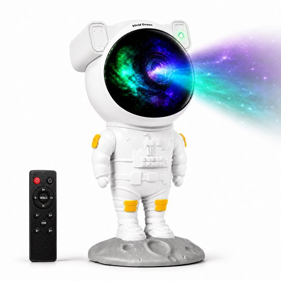 Vivid Green Astronaut sterren projector