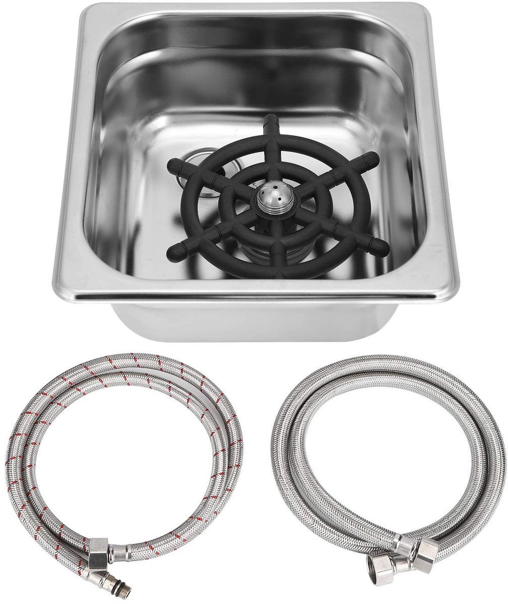aladdien - RVS Automatische Glasreiniger - Efficiënte Cup Washer - Ideaal voor Cafés en Restaurants - Glasreiniging - Gebruiksvriendelijk - Hoge kwa...