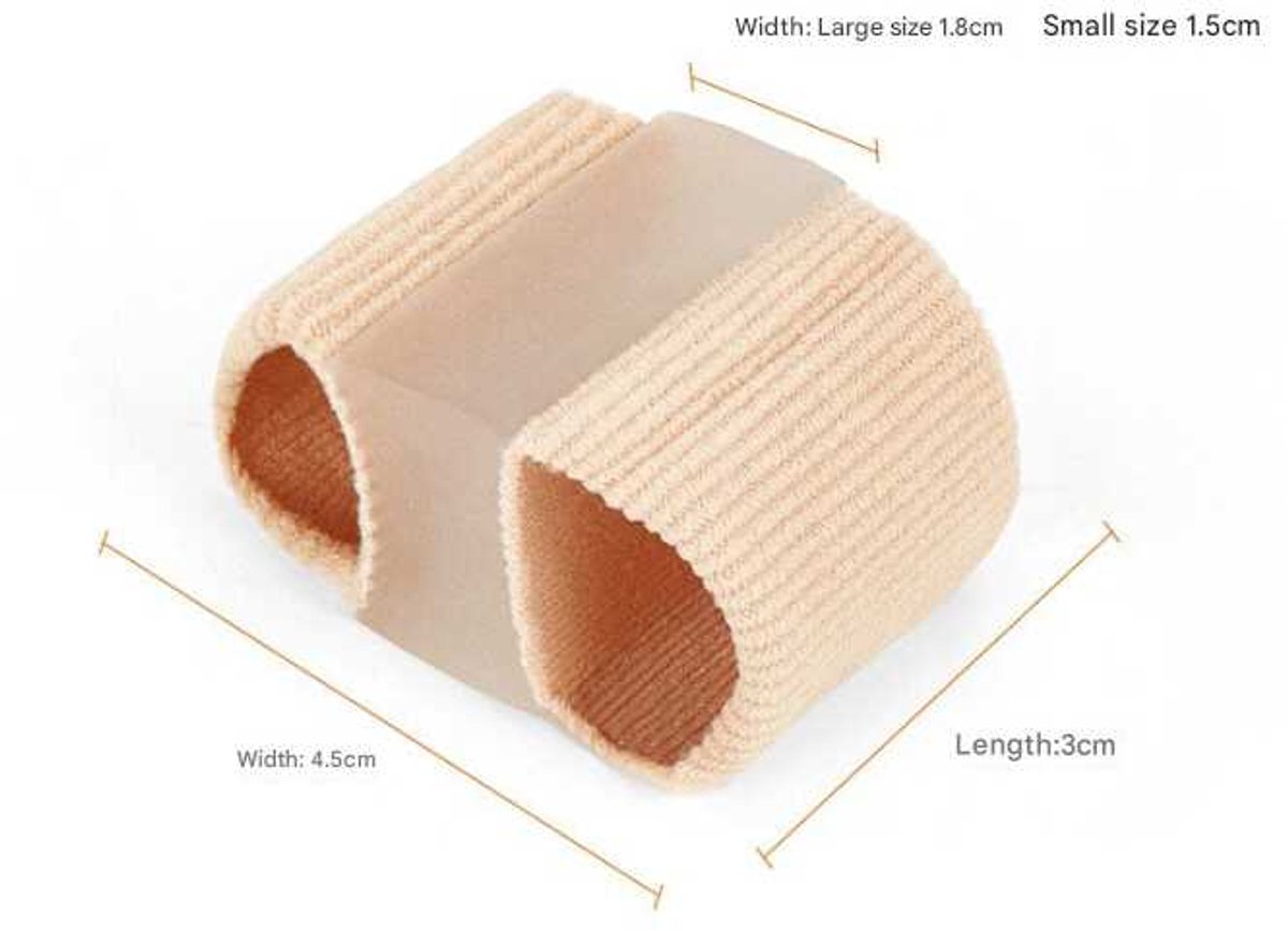8-delige hallux valgus corrector, interdigitale separator, 2 maten, unisex voetorthese