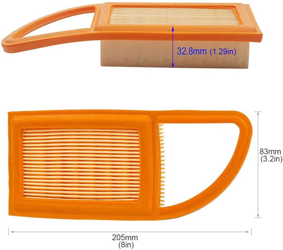 6 stuks luchtfilter voor Stihl BR500 BR550 BR600 4282-141-0300 4282 141 0300 4282 141 0300B bladblazers – foto 3