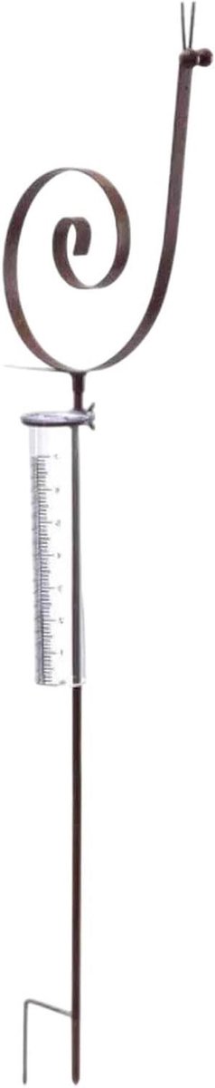 Regenmeter Slak - Tuindecoratie Meetinstrument - Neerslag Meten - Roestvrij IJzeren Ontwerp - 91 x 18 cm - Niet gespecificeerd