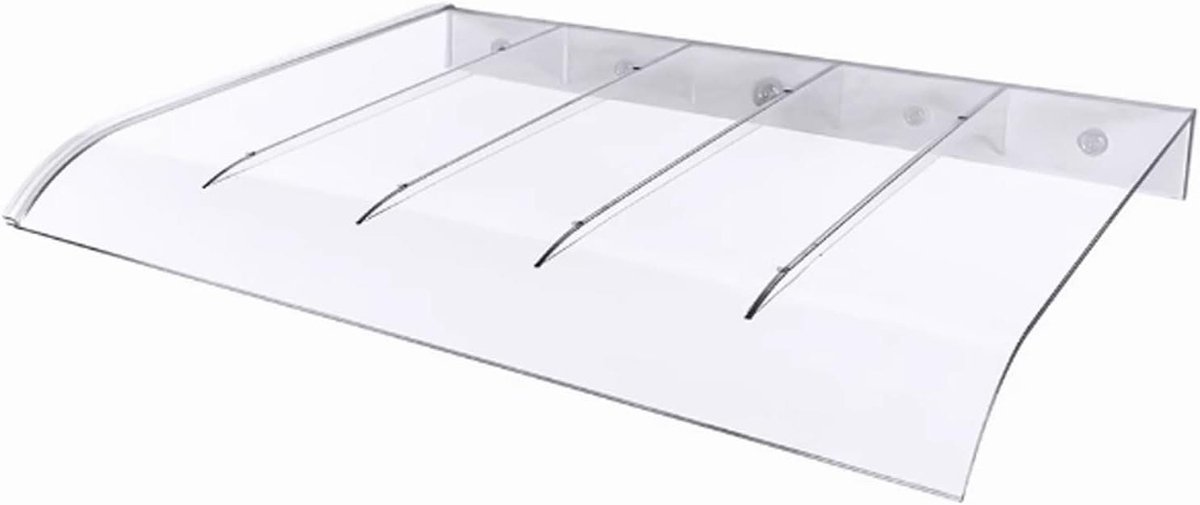Raamluifel Deurluifels - Voordeur Afdak Regen Schuilplaats - Efficiënt Onderdak Bieden - Onbreekbaar Polycarbonaat - 60x290cm - Clear