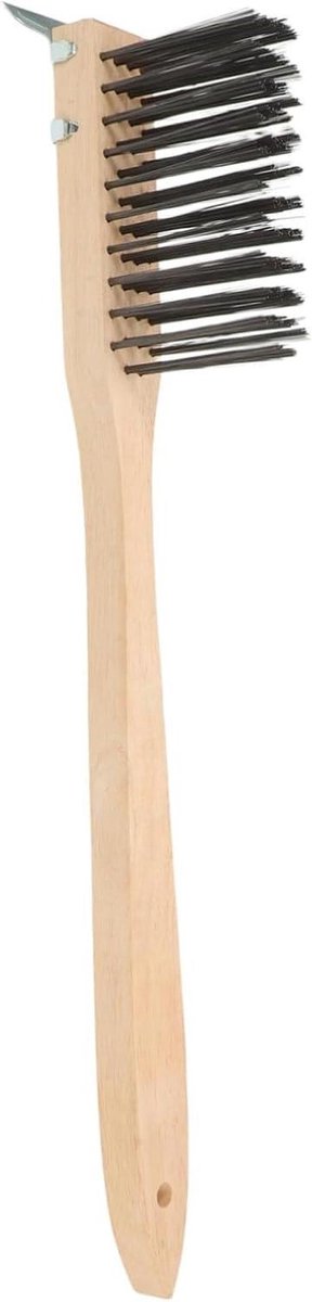 Pizza Oven Borstel - Grill Borstel - Oven Reinigen - Koperen Draden Schraper - 51 cm - Beige