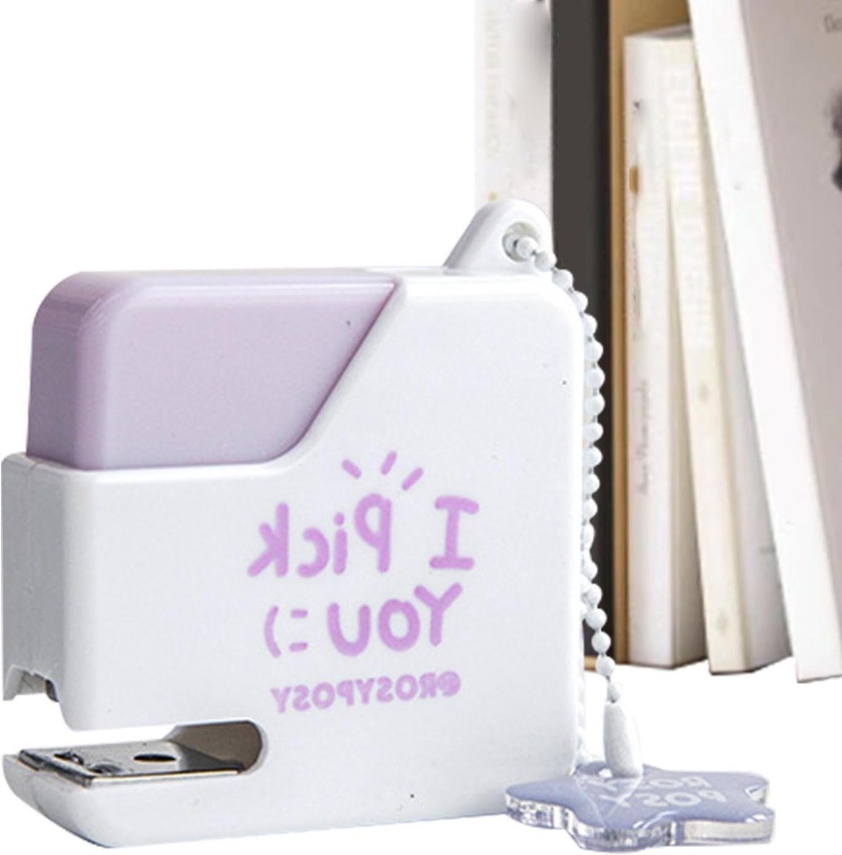 Kleine Nietmachine Set - Draagbare Nietmachine - Bureau Organisatie - Compact Kubusvormig - 4 cm - Blauw