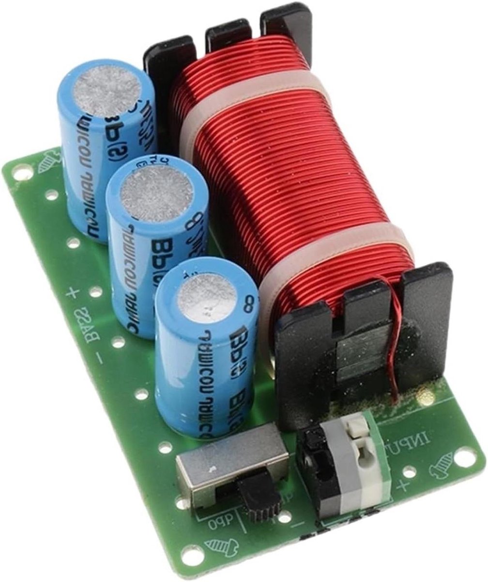 Audio Crossover Bord - Frequentieverdeler Luidspreker - Basverbetering Geluid - Hoge Inductie Kracht - 8.8 cm x 5.5 cm