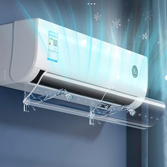 Airco Winddeflector - Luchtstroom Omleider - Comfort Verbeteren - Uitschuifbaar Wandmodel - 50-102cm - Wit — afbeelding 2