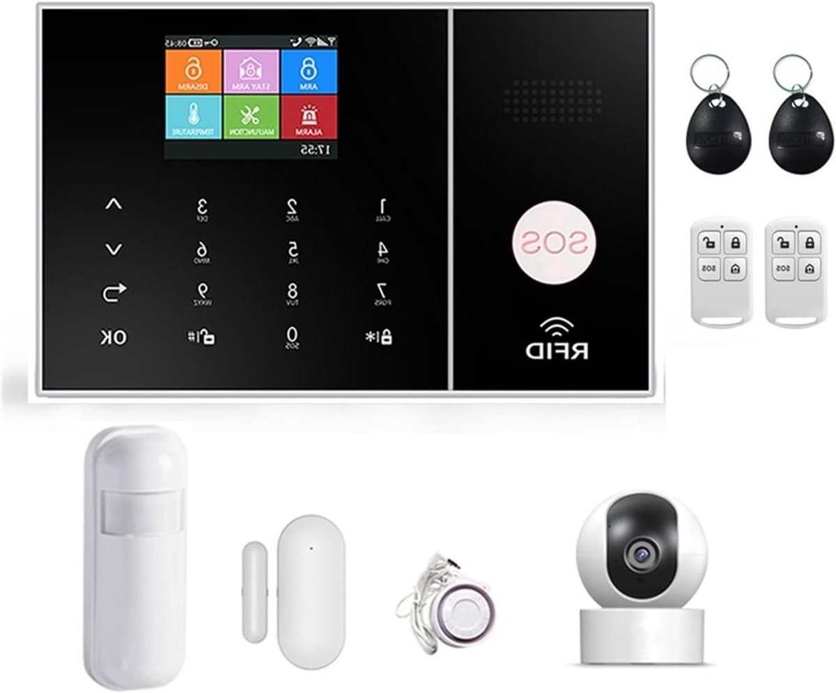Draadloos Alarmsysteem - Beveiligingssysteem Huis - Huis Beveiligen - App Bediening SMS - 180mm Breed - Wit