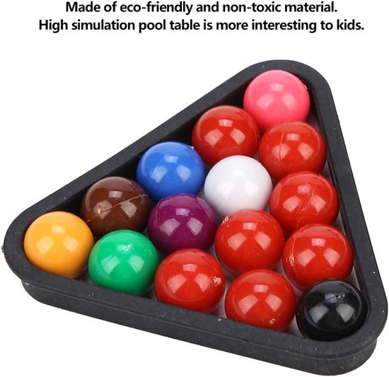 Mini Pooltafel - Biljartspel Kinderen - Interactief Gezinsspel - Hoge Simulatie Ontwerp - 33x24x6.5cm - Niet gespecificeerd — afbeelding 4