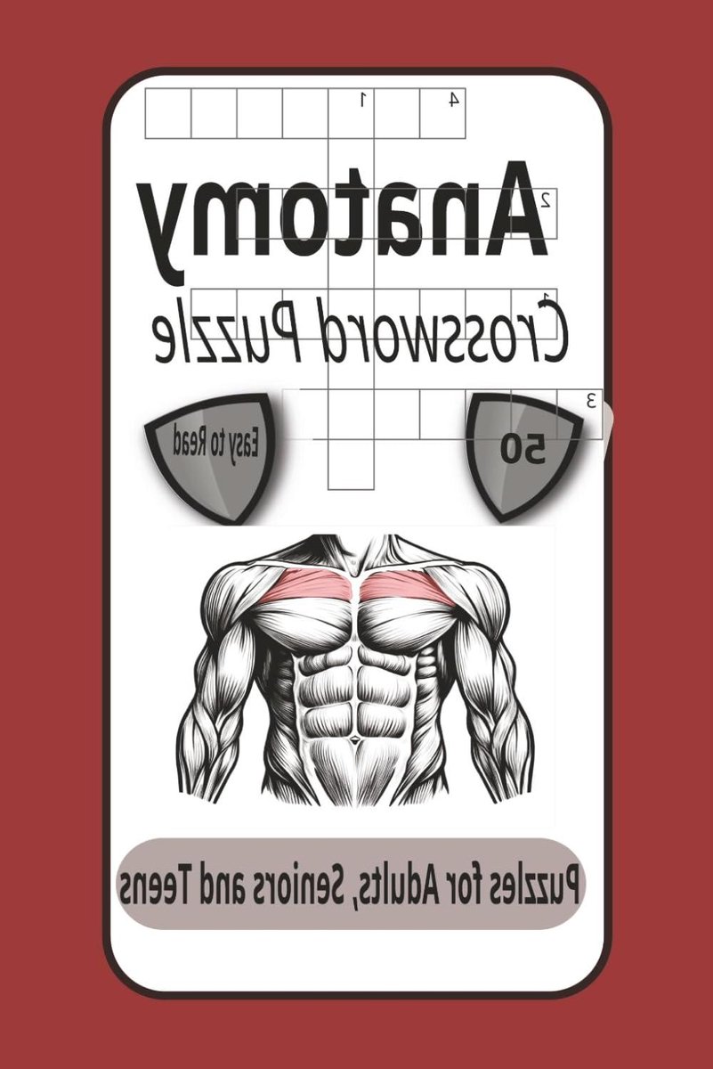 Anatomie Kruiswoordpuzzels - Lichaam Puzzelboek - Hersenen Trainen - Gemakkelijk Leesbaar - 15 x 23 cm - Niet gespecificeerd