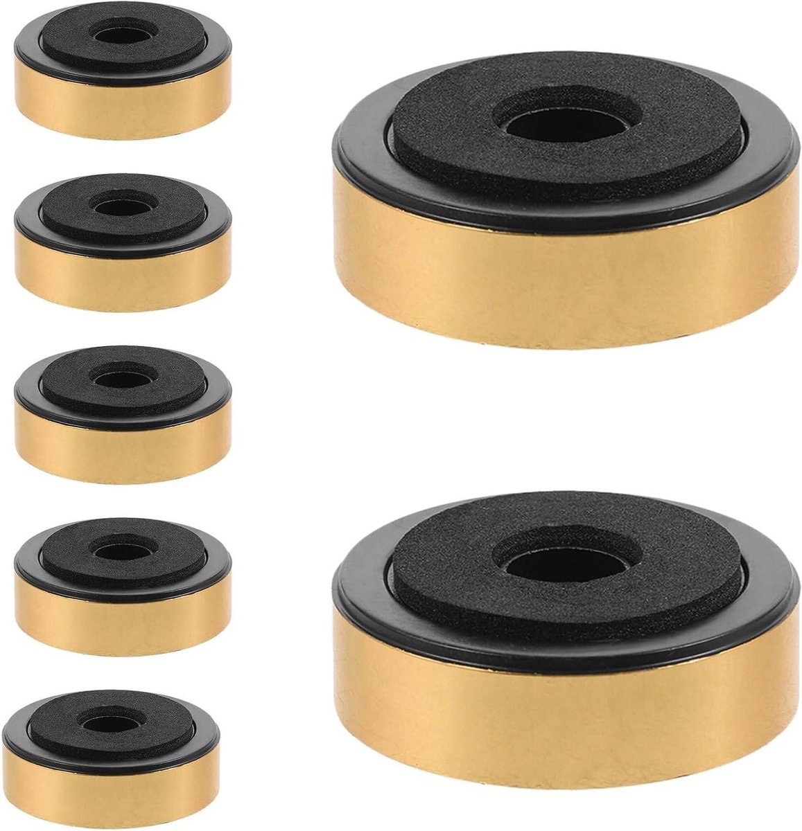 Luidspreker Isolatievoetjes - Schokabsorberende Pads - Verbeter Geluidsweergave - Filtert Trillingen Weg - 4 cm - Goudkleurig