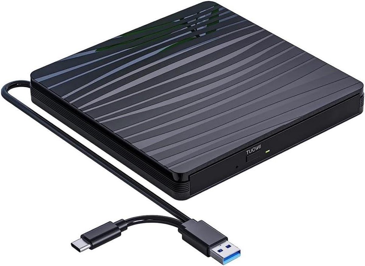 Extern Cd/Dvd Station - Optisch Station Lezer - Bestanden Branden - USB 3.0 Type-C