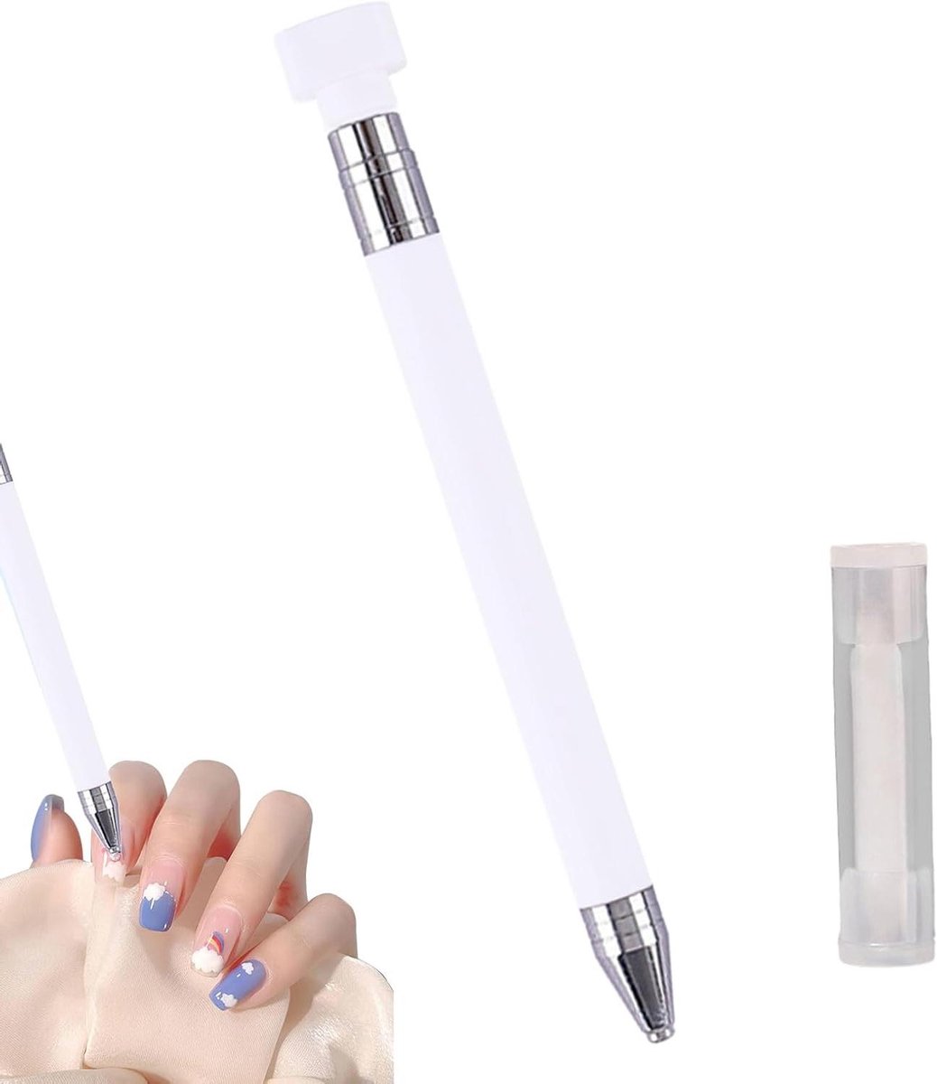 Strass Steentjes Pen - Wax Stift Knutselen - Decoratie Maken - Automatisch Wax Gereedschap - 13.5 cm - Wit