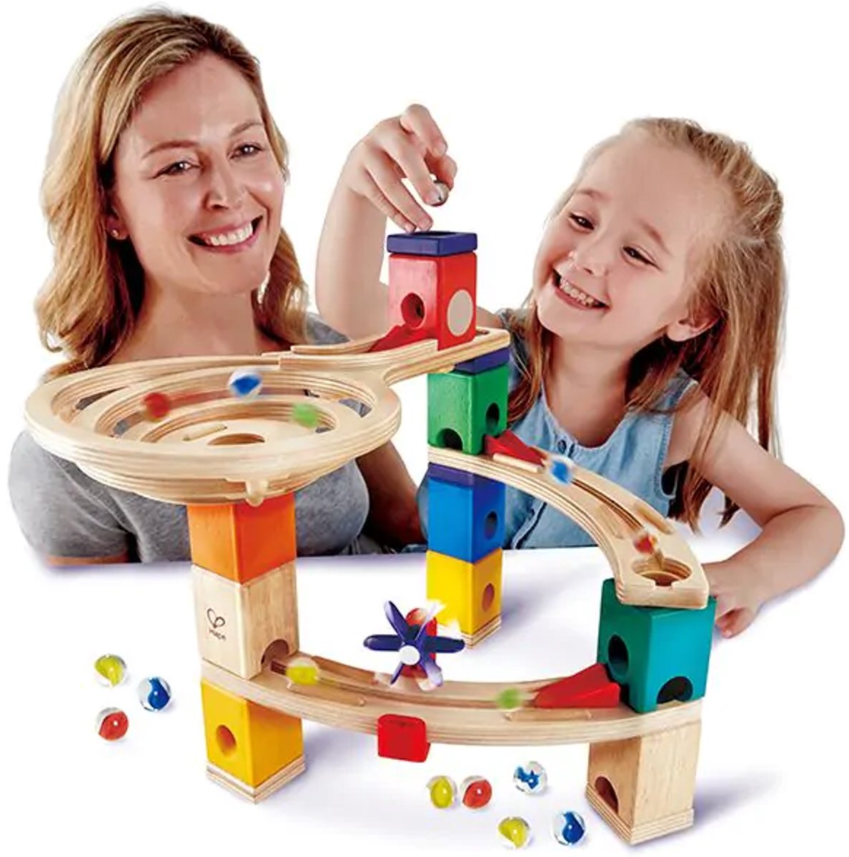 Hape Quadrilla Knikkerbaan Race to the Finish - 58-delige houten bouwset voor kinderen vanaf 4 jaar — afbeelding 22