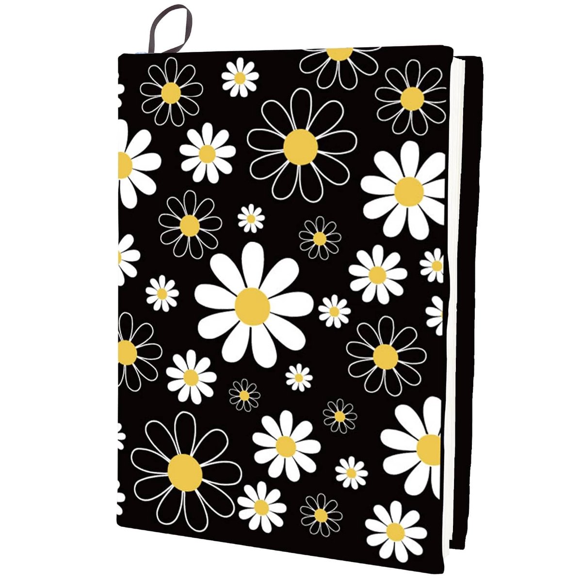 SPHProducts - Daisy Stretchy Boekhoes - Wasbare en Herbruikbare Bescherming - Geschikt voor 9x11 inch Boeken - Duurzaam en Functioneel - Boekenbescherm...