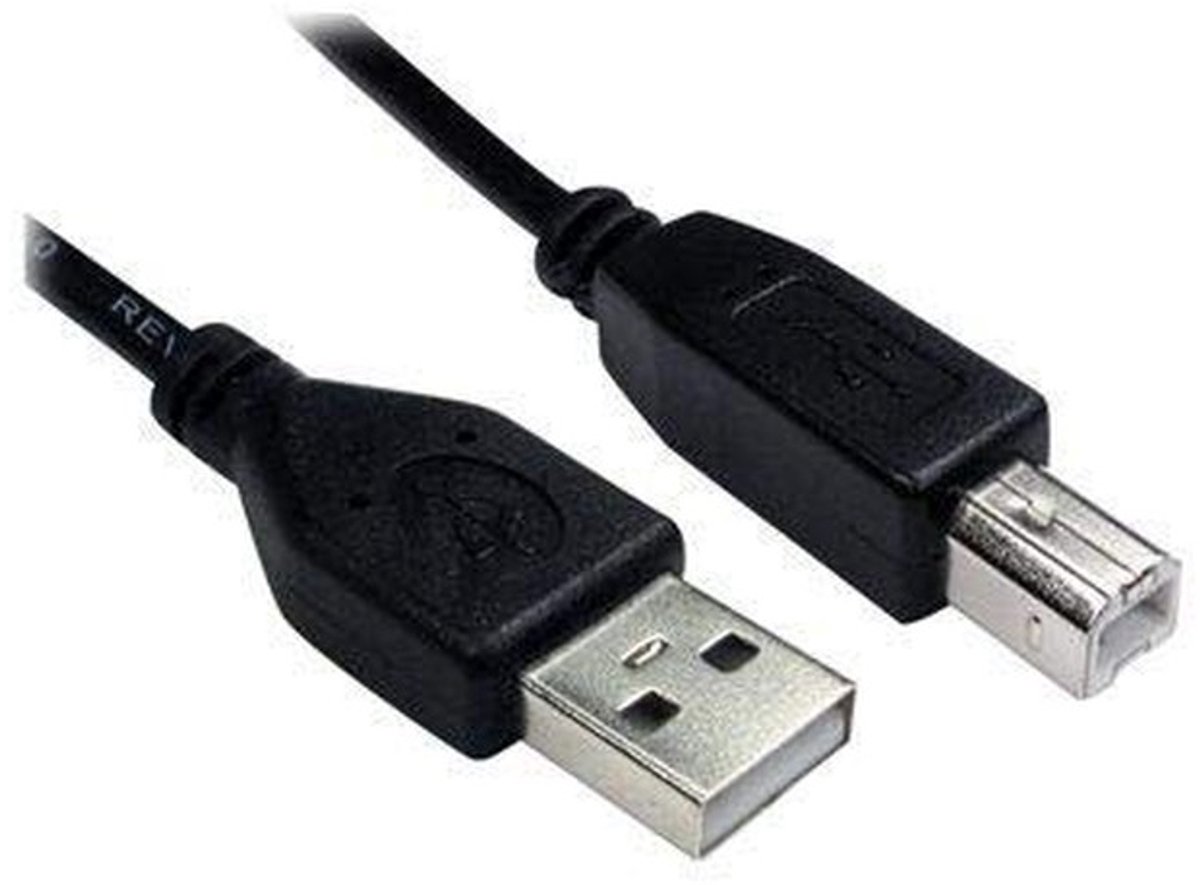 Allecto - USB Kabel - 1,5m USB 2.0 A naar B Kabel - Voor Printers en Scanners - Compatibel met Diverse Merken - Snelle Gegevensoverdracht - Geschik...