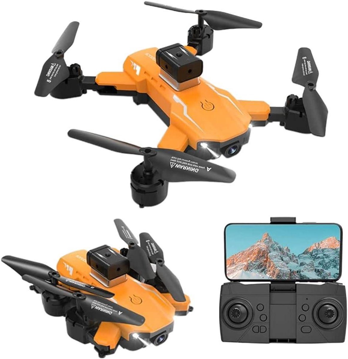 Drone met Camera - Quadcopter RC Vliegend - Fotografie en Video - Vierweg Obstakel Vermijding - 30 Minuten Vliegtijd