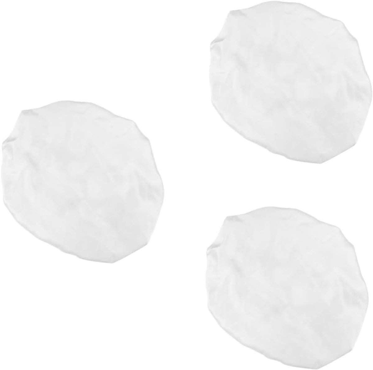 Koksmuts Dames - Slaapmuts Hoofdbedekking - Haar Beschermen - Zija Satin Materiaal - 30 x 23 cm - Wit