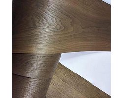 Placage de Noyer - Décoration en Placage de Bois - Rénovation de Meubles - Noyer Noir Naturel - 20x220 cm - Naturel