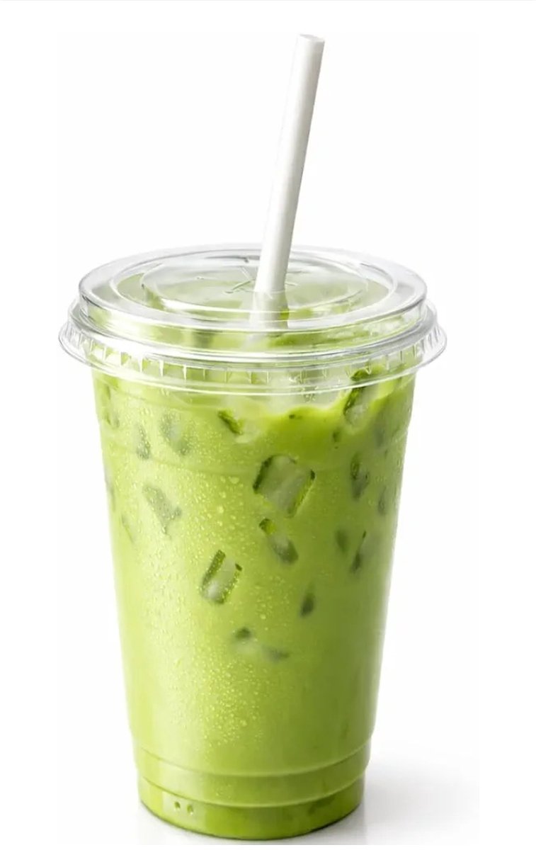 100x Smoothie beker 500ml met plaat deksel