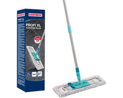 Leifheit Profi vloerwisser XL Cotton Plus - 42 cm wisbreedte - 146 cm werkhoogte - 360° draaibare scharnier - Click System