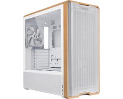 Lian Li Lancool LAN217W computerbehuizing Midi Tower Wit, Hout