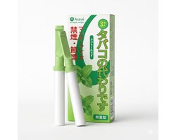 Aravé® Airvaper – Stoppen met Roken Hulpmiddel – Ademhalingsketting Nicotinevrij – Anti Stress – 2 Mint Flavorstick