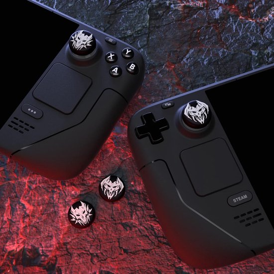 Duimgreep Caps - Joystick Covers - Gaming Comfort - Antislip Siliconen - 4 stuks - Lich Demonen — afbeelding 2
