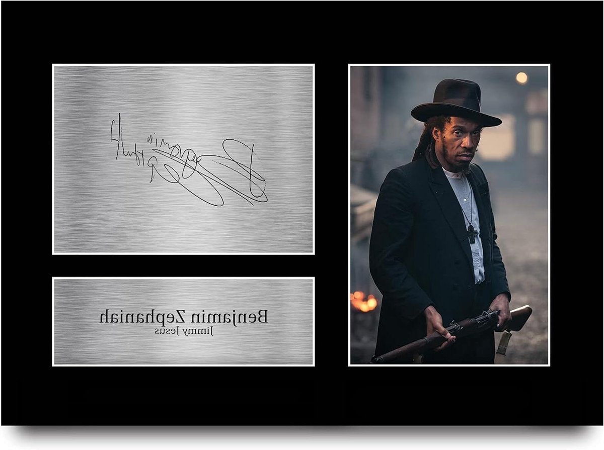 Foto Handtekening Replica - Fan Collectible - TV Programma Fans - Professioneel Gemaakt - A4 Formaat - Zwart
