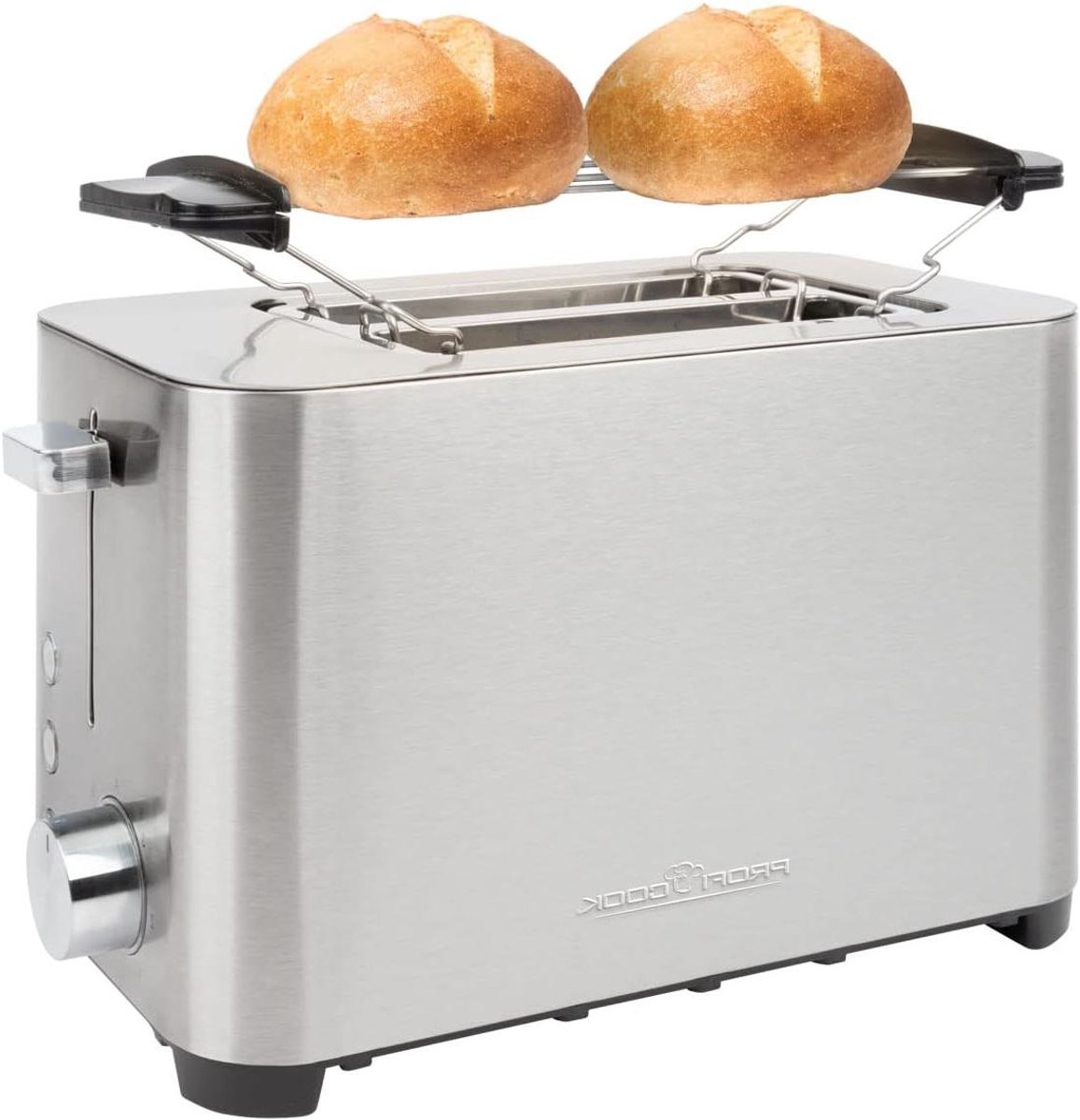 Broodrooster - Toastapparaat - Knapperig Brood - Extra Brede Sleuven - 2 Sleuven - Roestvrij Staal