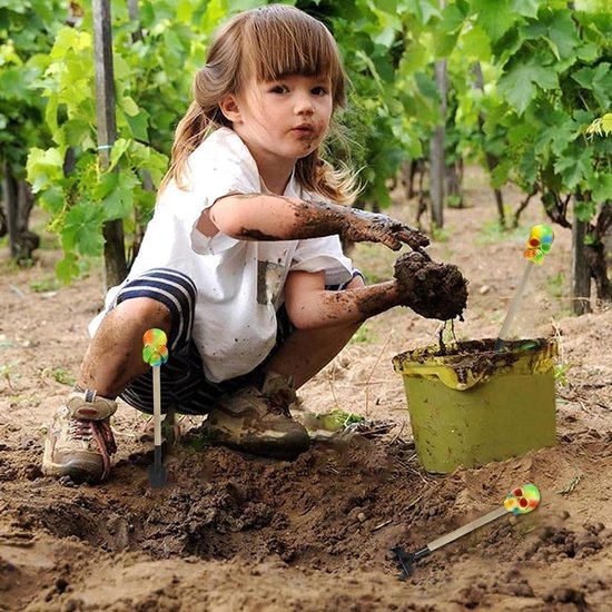 Tuinschep Set - Sappige Harken - Planten Verpotten - Duurzaam IJzer - 3 Delig - A — afbeelding 2