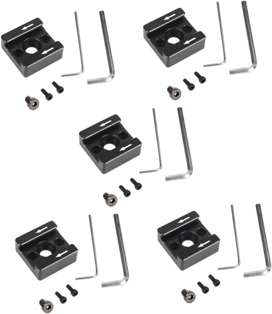 Koude Schoen Beugel - Flitser Beugel Camera - Accessoires Monteren - Aluminiumlegering - 25 x 25 x 50 mm - Zwart