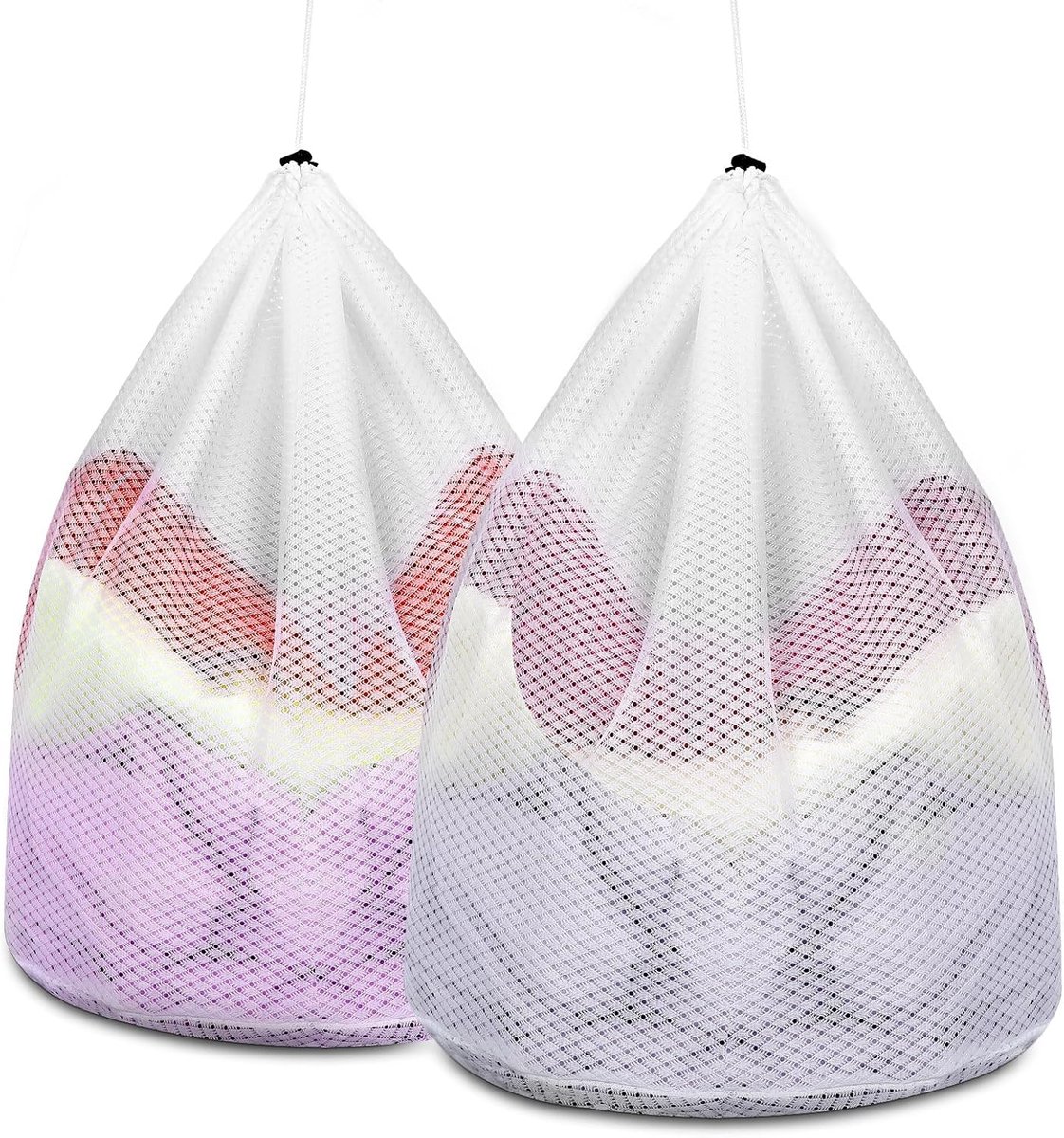 2 stuks Filet a Linge, Lingezak met Snimming, Filet Linge Wasmachine, Waszak in Mesh, Filet de Wasse, Fin voor Wasmachine 40 x 30cm