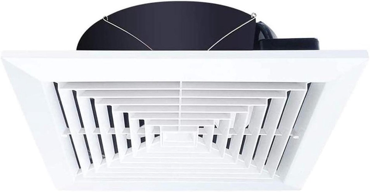 Ventilator - Afzuigventilator - Badkamer Ventileren - Stille Werking - 35x35 cm - Wit