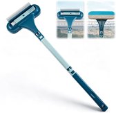 Kit de lavage de vitres - Raclette de vitres - Kit de lavage de vitres - Lave-vitres télescopique avec manche - Lave-vitres et raclette pour laver et sécher