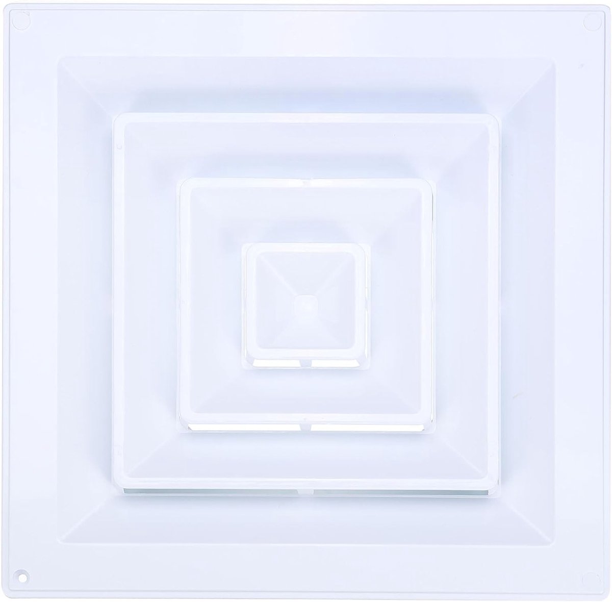 Vierkante Ventilatierooster 35x35cm, Plastic Lucht Return Grill voor Muur of Plafond, Idea