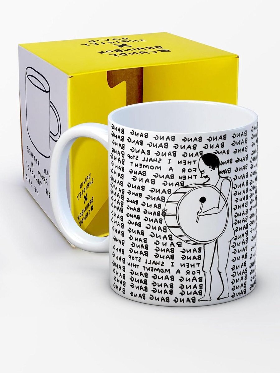 Grappige Mok - Thee Mok Koffie Mok - Cadeau Geven - David Shrigley Stijl - 10 Ounces - Wit Zwart