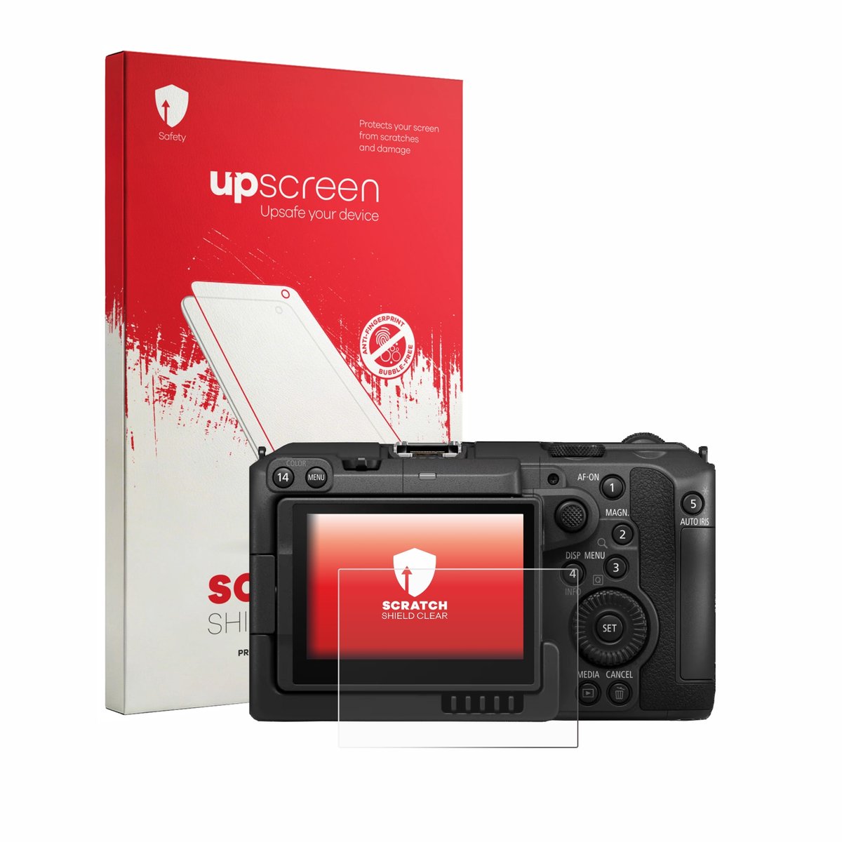 upscreen - Screenprotector voor Canon EOS C50 - Folie Beschermfolie transparant