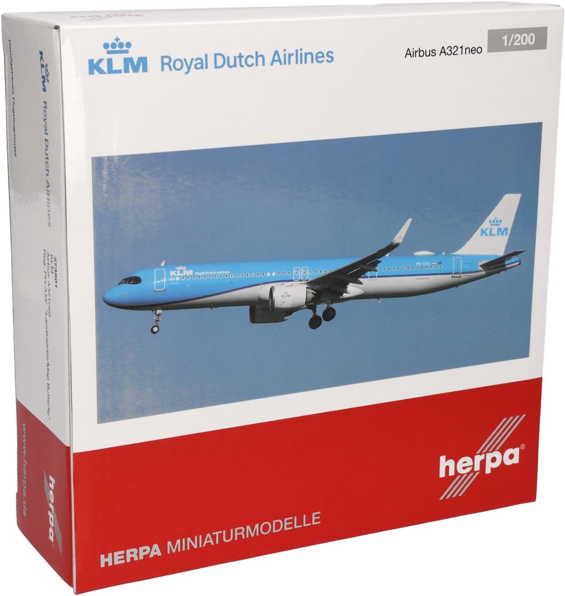 Vliegtuigmodel Airbus A321neo - Miniatuurvliegtuig Modelvliegtuig - Verzamelen en Decoratie - Schaalgetrouwe Replica - 1:200 - Wit
