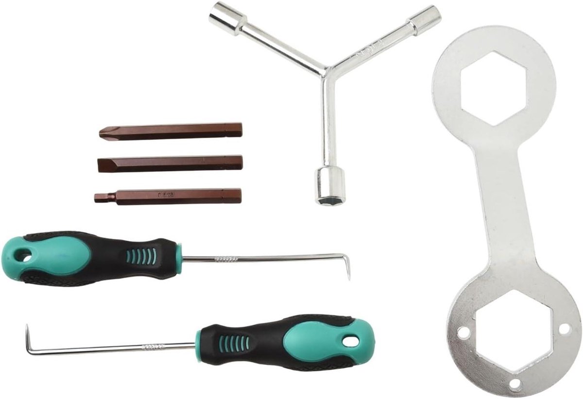 Wasmachine Gereedschapsset - Reparatieset Wasmachine - Wasmachine Onderhoud - Chroom-vanadium Staal - 7 Delig - Zilver