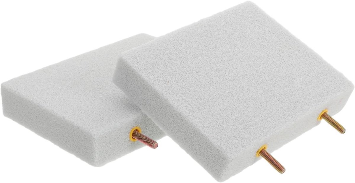 Papegaaien Zitstokken - Vogel Slijpstokken - Nagel Verzorging - Met Pumice Steen - 13 cm - Lichtgrijs