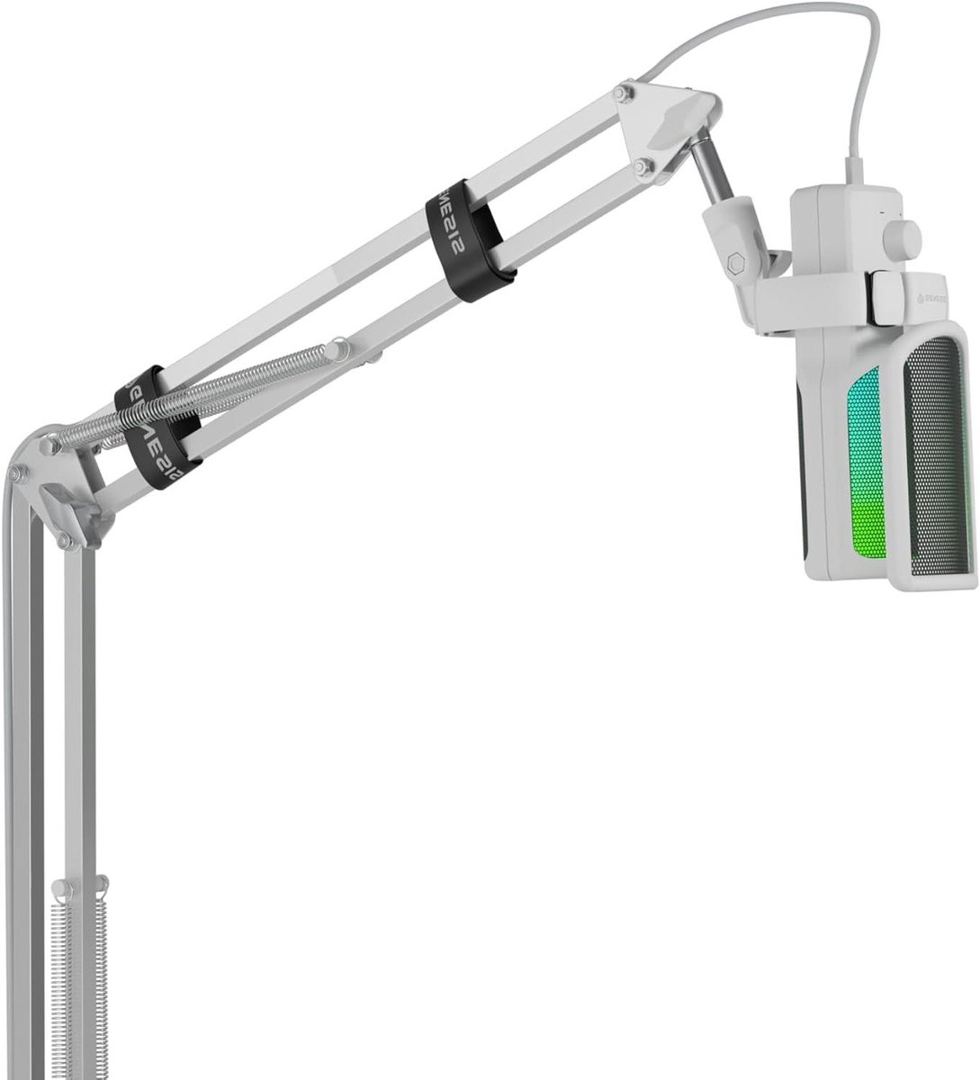 USB Microfoon - Condensator Microfoon - Streaming Opnemen - Cardioïde Richting - 192 kHz/24 Bit - Wit