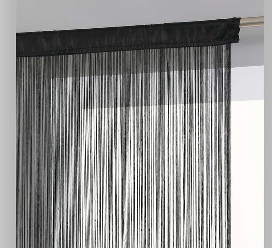 Draadgordijn - 90 x 200 cm - Zwart
