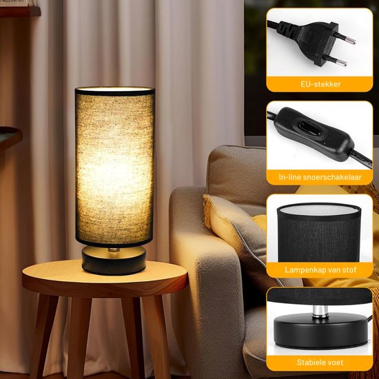 HEZIVO® Bedlampjes Hoofdbord - Leeslamp voor in Bed - Nachtlampje Slaapkamer - Lamp op Nachtkastje - Set van 2 van Merkloos — afbeelding 2