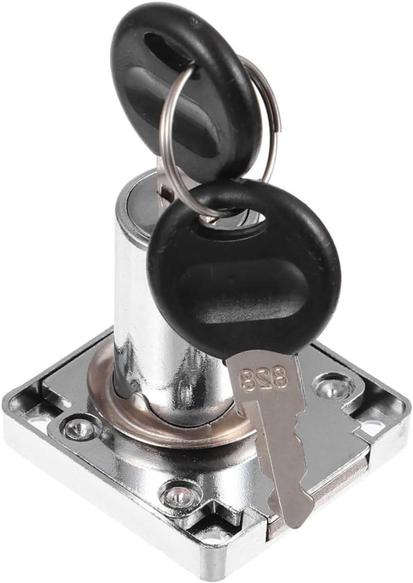 Lade Kastslot - Brievenbus Slot - Meubels Beveiligen - Zinklegering - 3.4 Inch - Zilver